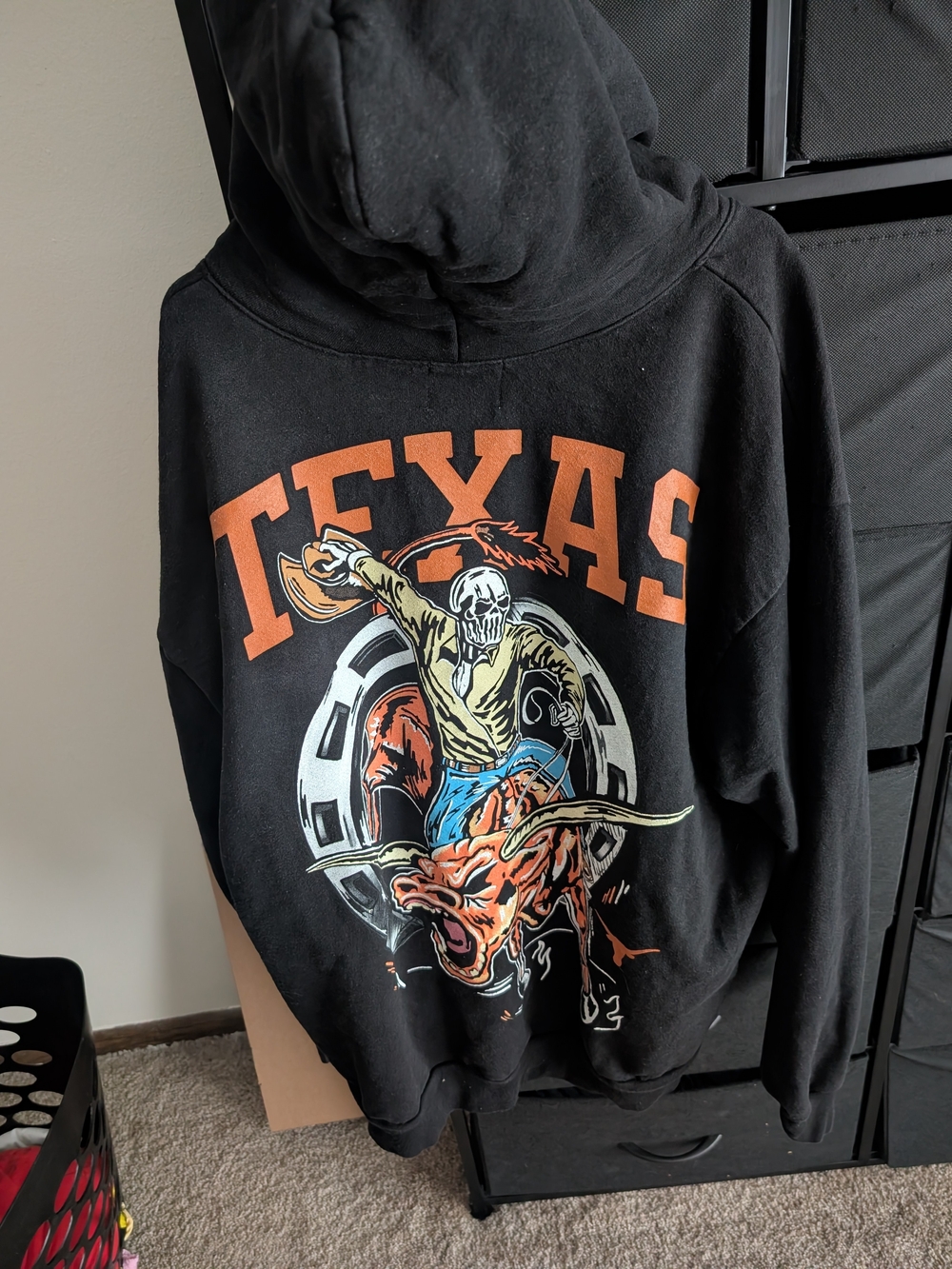 Texas Graphic Black Hoodie Sweater- Warren Lotas